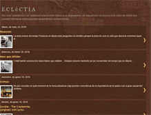 Tablet Screenshot of eclectia.blogspot.com