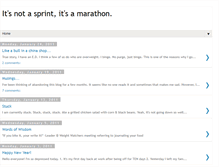 Tablet Screenshot of itsnotasprintitsamarathon.blogspot.com