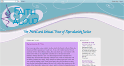 Desktop Screenshot of faithaloud.blogspot.com