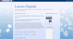 Desktop Screenshot of lecturedigitale.blogspot.com