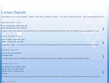 Tablet Screenshot of lecturedigitale.blogspot.com