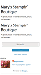 Mobile Screenshot of marysstampinboutique.blogspot.com