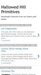 Mobile Screenshot of hallowedhillprimitives.blogspot.com