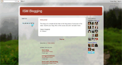 Desktop Screenshot of ismblogging.blogspot.com