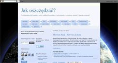 Desktop Screenshot of jakoszczedzac.blogspot.com