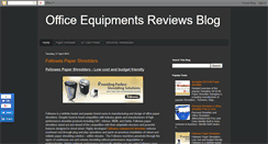 Desktop Screenshot of officeequipmentreviews.blogspot.com