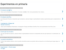 Tablet Screenshot of experimentarenprimaria.blogspot.com