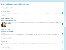 Tablet Screenshot of guide2createawebsite.blogspot.com