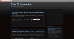 Desktop Screenshot of plus10.blogspot.com