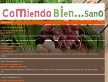 Tablet Screenshot of comiendobiensano.blogspot.com