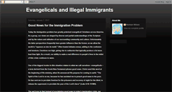 Desktop Screenshot of evangelicals-and-illegal-immigrants.blogspot.com