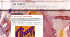 Desktop Screenshot of frugallyelegant.blogspot.com