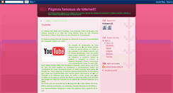 Desktop Screenshot of paginasfamosasdeinternet.blogspot.com