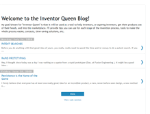 Tablet Screenshot of inventorqueen.blogspot.com