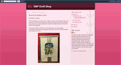 Desktop Screenshot of dandpcraftshop.blogspot.com