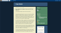 Desktop Screenshot of crapsmaster.blogspot.com