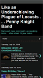 Mobile Screenshot of pennyknightband.blogspot.com