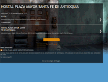 Tablet Screenshot of hostalplazamayorsantafedeantioquia.blogspot.com