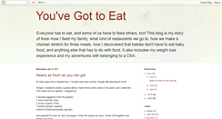 Desktop Screenshot of gottoeat.blogspot.com