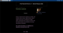 Desktop Screenshot of fotosntesisyrespiracin.blogspot.com