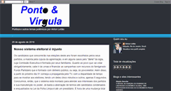 Desktop Screenshot of pontoetvirgula.blogspot.com