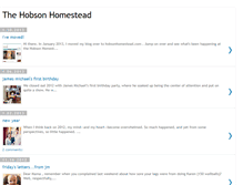 Tablet Screenshot of hobsonhomestead.blogspot.com