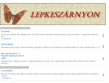 Tablet Screenshot of lepkeszarnyon.blogspot.com