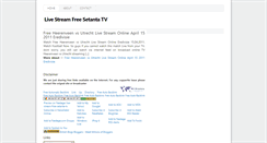 Desktop Screenshot of livestreamfreesetanta.blogspot.com