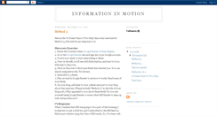 Desktop Screenshot of informationinmotion.blogspot.com