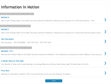 Tablet Screenshot of informationinmotion.blogspot.com