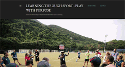 Desktop Screenshot of learningthroughsport.blogspot.com