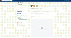 Desktop Screenshot of lifeblisscanada.blogspot.com