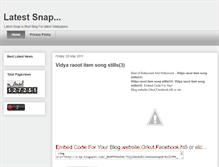 Tablet Screenshot of latestsnap.blogspot.com
