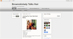 Desktop Screenshot of brownskinladytalkshair.blogspot.com