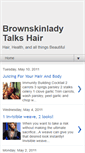 Mobile Screenshot of brownskinladytalkshair.blogspot.com