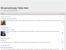 Tablet Screenshot of brownskinladytalkshair.blogspot.com