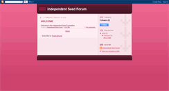 Desktop Screenshot of independentseed.blogspot.com