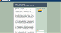 Desktop Screenshot of moneylifedebt.blogspot.com