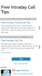 Mobile Screenshot of freeintradaycalltips.blogspot.com