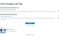 Tablet Screenshot of freeintradaycalltips.blogspot.com