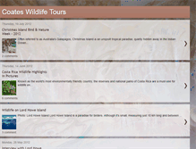 Tablet Screenshot of coateswildlifetours.blogspot.com