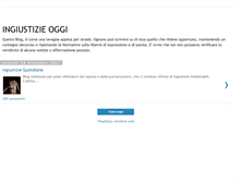 Tablet Screenshot of ingiustizieoggi.blogspot.com