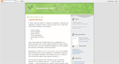 Desktop Screenshot of generacionjasp.blogspot.com