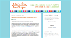 Desktop Screenshot of educationforchoice.blogspot.com
