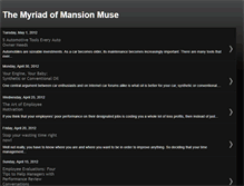Tablet Screenshot of myriadmansionmuse.blogspot.com
