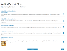 Tablet Screenshot of medicalschoolblues.blogspot.com