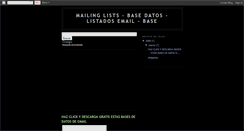 Desktop Screenshot of mailingdatabase.blogspot.com