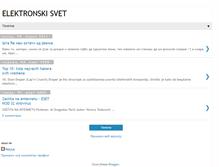 Tablet Screenshot of elektronskisvet.blogspot.com