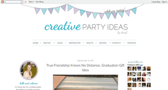 Desktop Screenshot of creativepartyideasbycheryl.blogspot.com