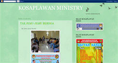 Desktop Screenshot of kosaplawanministry.blogspot.com